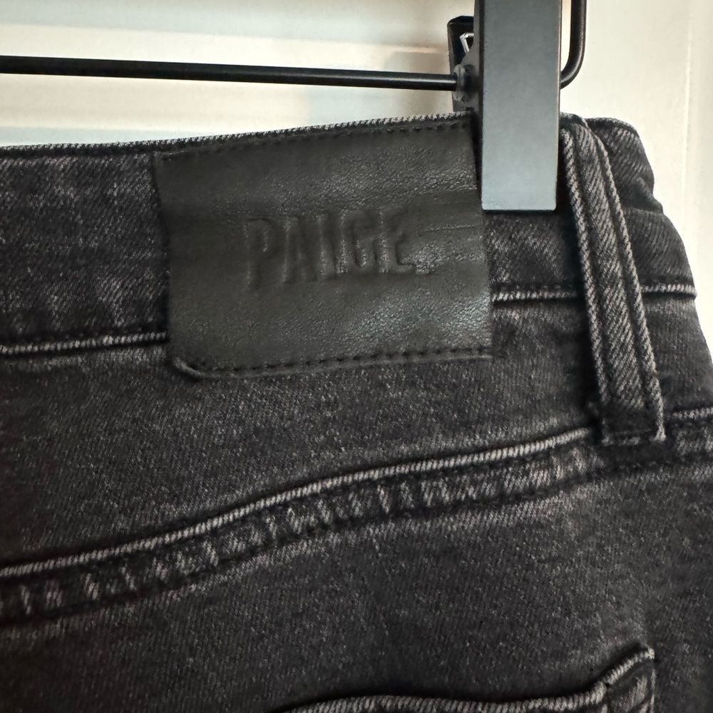 PAIGE Noella Zipper Black Ankle Jeans - Picture 6 of 11